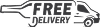 Free Delivery Ribbon
