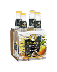 Picture of Bundaberg Tropics Mango & Passionfruit with Soda 4 x  330mL- 4 Pack