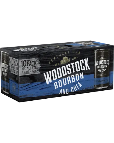 Picture of Woodstock & Cola 8% 10P Cans 375 ml