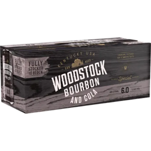 Picture of Woodstock & Cola 6% 10Pk 375 ml