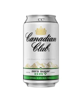 Picture of Canadian Club & Dry Zero 4.8% 375 ml
