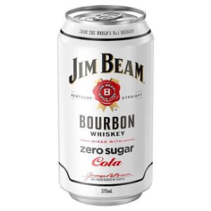 Picture of Jim Beam & Zero 4.8% Cube 375 ml